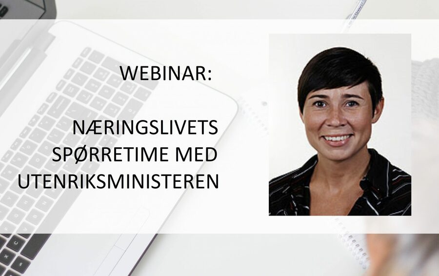 Næringslivets spørretime med utenriksminister Ine Eriksen Søreide (H)