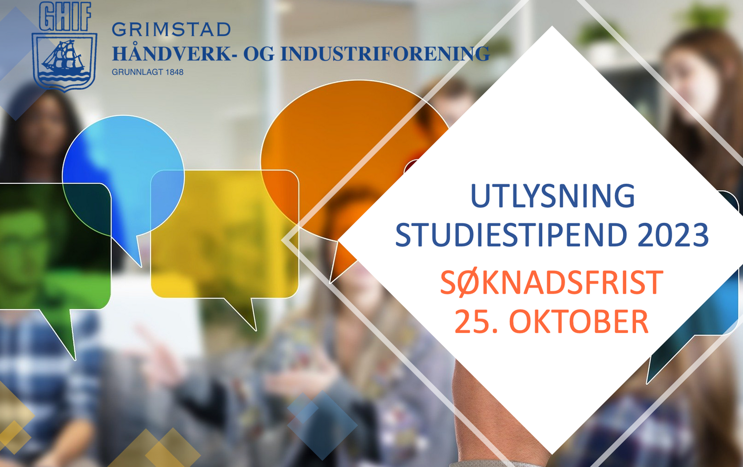 Utlysning GHIF studiestipend 2023