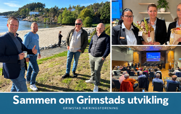 Med Grimstads næringsliv i sentrum - en travel høst